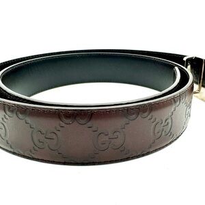 Gucci authentic mens brown leather belt